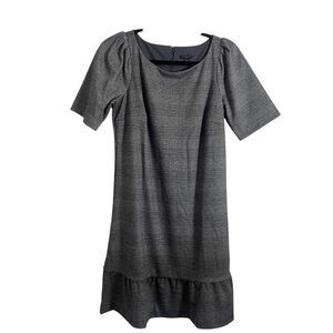 Ann Taylor Womens Midi Dress PS Grey Boss Babe Core
